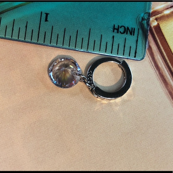 Sterling Silver CZ Earrings - Picture 5 of 5